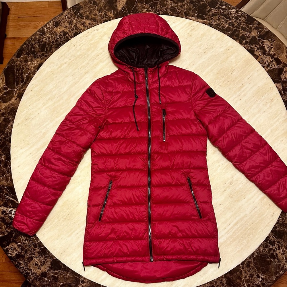 Moose Knuckles Cherry Red Puffer Jacket